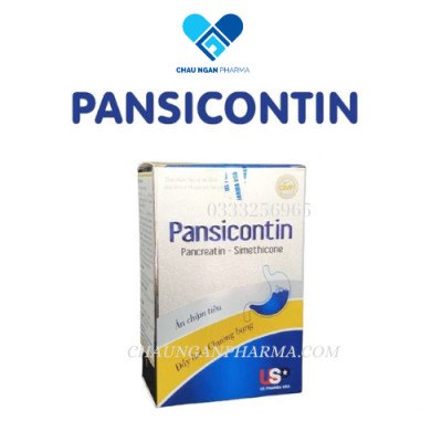 Viên uống hổ trợ tiêu hóa PANSICOTINE USP Hộp 100 viên - Chống đầy hơi -  ăn không tiêu