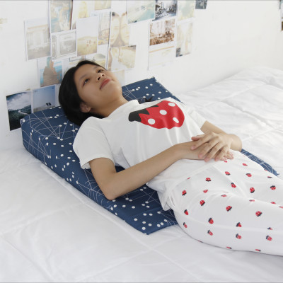 Gối nêm chống trào ngược dạ dày người lớn Hi-Sleep loại 1 lớp 70x60x14cm giúp giảm trào ngược, viêm xoang, nghẹt mũi, ho đêm, copd, ngáy, ngưng thở khi ngủ