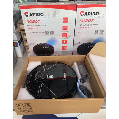 Robot hút bụi lau nhà Rapido R7S lực hút 2500PA, tính năng cảm biến, phù hợp mọi gia đình, bảo hành 12 tháng - Hàng chính hãng
