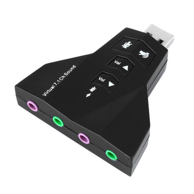 USB to Sound 3D Virtual 7.1 4 cổng - Hàng Nhập Khẩu