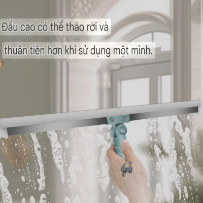 CÂY GẠT SÀN GẠT KÍNH SILICON 50CM CÁN DÀI ĐIỀU CHỈNH NGẮN DÀI CÂY GẠT SÀN GẠT KÍNH SIÊU SẠCH 2 IN 1