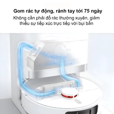 Robot Hút Bụi Lau Nhà Xiaomi Robot Vacuum X20+ | Lực Hút Mạnh 6000Pa | Lau xoay siêu tốc | Hàng Chính Hãng