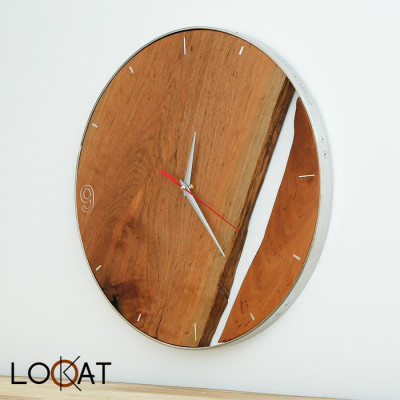 Đồng Hồ Treo Tường Chế Tác Kim Trôi Phong Cách Tối Giản - Sang Trọng Gỗ Mộc 100% Tự Nhiên DH12050151