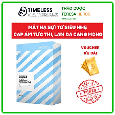Mặt Nạ Sợi Tơ Siêu Nhẹ Làm Sáng Da, Dưỡng Ẩm Sâu Timeless Truth Mask - Aqua Hydra Boost (30ml x 5 miếng)