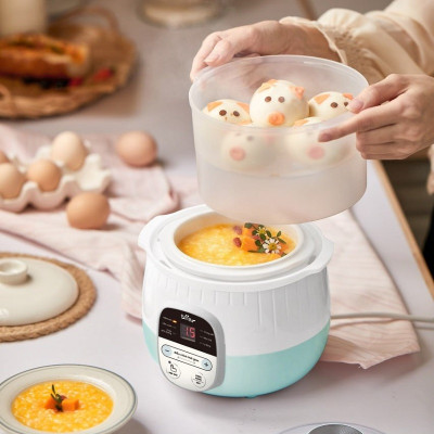 Nồi Nấu Cháo, Nấu Chậm Bear SUBE001 0,8L - Hàng chính hãng