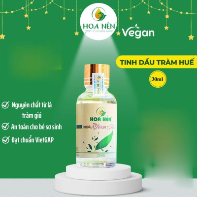 Tinh dầu Tràm Huế nguyên chất 50ml -10ml - Hoa Nén - Chuẩn VietGAP - Hàng Chính Hãng