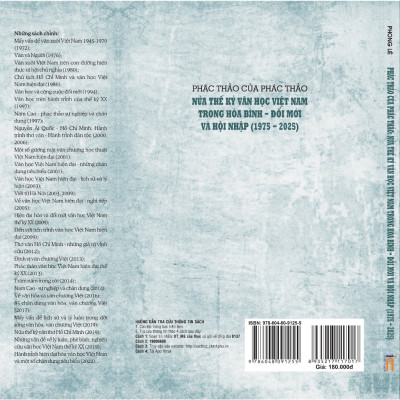 Sách Nửa thế kỷ Văn học Việt Nam trong hòa bình - đổi mới và hội nhập ( 1975 - 2025); Phác thảo của phác thảo