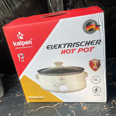 Nồi lẩu điện đa năng Kalpen 5L công suất 1800W, khay lẩu tháo rời, bảo hành 24 tháng - Hàng chính hãng