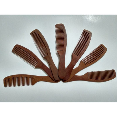 Lược Gỗ Dày Phổ Thông Dài 20cm Thiết Kế Nhỏ Gọn Chống Tĩnh Điện Cho Tóc