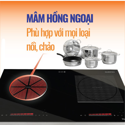 Bếp điện từ hồng ngoại CANAVAL CA9928 - Hàng nhập khẩu