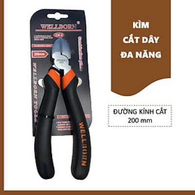 Kìm cắt đa năng - Kìm cắt được nhiều chất liệu từ nhựa đến kim loại khác nhau - Cắt đường kính sản phẩm đến 200mm