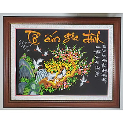 Tranh thêu - Tổ ấm gia đình