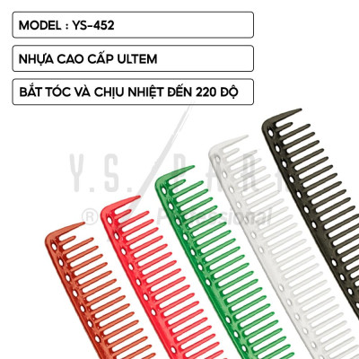 Lược cắt, chia tép tóc nữ Nhật Bản YS PARK nhựa cao cấp chịu nhiệt YS-452 hàng chính hãng