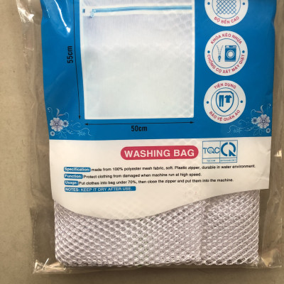 Combo 2 Túi Lưới Giặt Đồ Đựng Quần Áo Đa Năng Size Lớn 55 x 50CM Tiện Dụng Hàng Việt Nam
