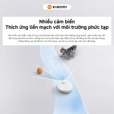 Robot Hút Bụi Lau Nhà Xiaomi Robot Vacuum S40C - Lực hút 5000 Pa - Tránh Vật Cản - Hàng Chính Hãng