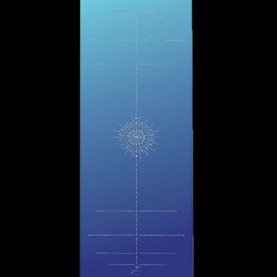 Thảm tập yoga chính hãng Yvonne, Pole Star Blue (TẶNG KÈM 3 PHẦN QUÀ), dày 6mm, bề mặt nhám, siêu bám, chống trơn trượt, thấm hút mồ hôi, càng nhiều mồ hôi càng bám, dễ vệ sinh, bề đẹp, sang trọng