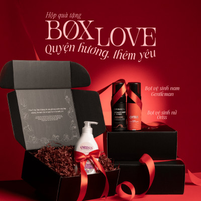 [BOX LOVE] Combo dung dịch vệ sinh nam dạng bọt Orimen và Oriss Daily Intimate cho nữ hương nước hoa quyến rũ chai 120ml