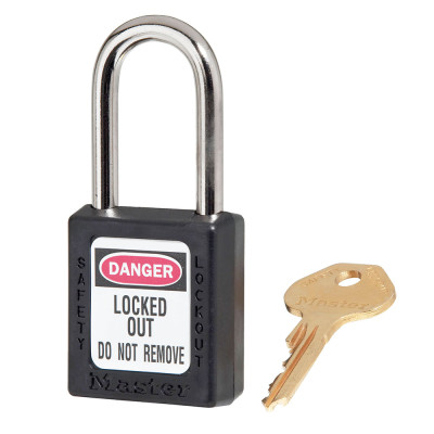 Ổ khóa an toàn Master Lock 410 Zenex thân nhựa chịu nhiệt - càng thép - nhiều màu
