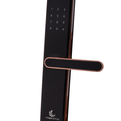 Khóa điện tử vân tay Makoto dòng Bushido 360 màu đồng Ngôn ngữ hoàn toàn Tiếng Việt