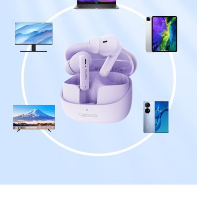 Tai nghe Bluetooth 5.3 TRANYOO T-M26, khử tiếng ồn thông minh, thiết kế đẹp, sang trọng, pin trâu - Hàng chính hãng