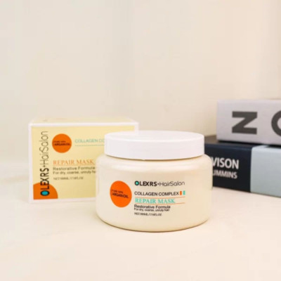 Kem ủ tóc Collagen Complex Repair Mask Olexrs Hair Salon - Phục Hồi Tóc, Chống Gãy Rụng, Giúp tóc siêu mềm mượt 500ml