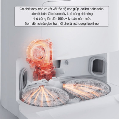 Robot Hút Bụi Lau Nhà Xiaomi Mijia Omni Kết Nối App Giặt Giẻ Sấy Khô Đổ Rác, Khử Khuẩn UV - Nhập Khẩu