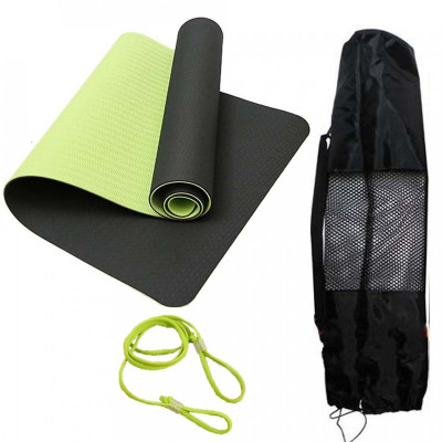 Thảm Yoga TPE 2 Lớp Siêu Dày 10mm (±0.5mm) - Thảm Tập Yoga Định Tuyến TPE 2 Lớp Siêu Siêu Dày 10mm (±0.5mm) Chính Hãng miDoctor – Tặng Bao Đựng Thảm + Dây Buộc Thảm Tập Yoga