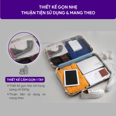 Bàn Ủi Hơi Nước Cầm Tay BlueStone GSB-4033 1500W - Hàng Chính Hãng