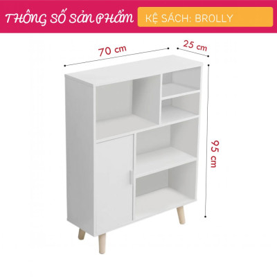 Giá sách giá đựng tài liệu gỗ công nghiệp SMLIFE Brolly