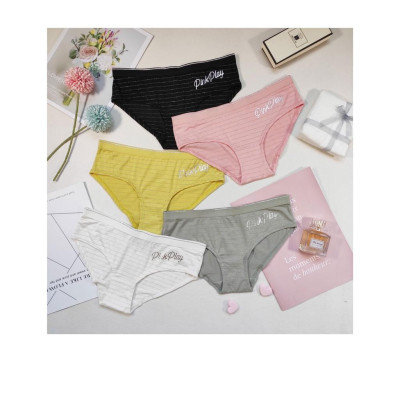 Quần Lót Cạp Thấp in Chữ Pink Play Phong Cách Cá Tính Mẫu Mới (WL53)