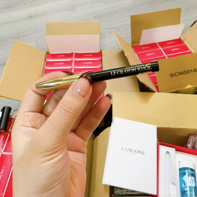 Chì kẻ mắt Lancome Le Crayon Khol màu 01 Noir - Size mini tách set