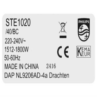 Bàn ủi hơi nước đứng Philips STE1020/40 1800W - Hàng Chính Hãng