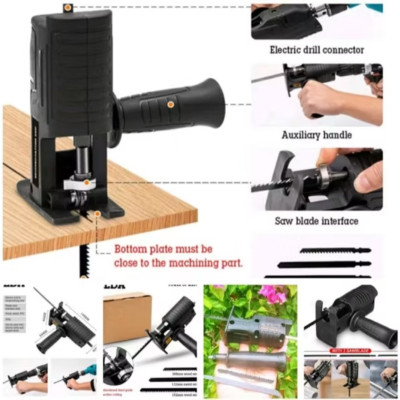 ĐẦU CHUYỂN ĐỔI TỪ MÁY KHOAN SANG MÁY CƯA LỘNG ĐA CHỨC NĂNG THUẬN TIỆN CHO MỌI NGƯỜI