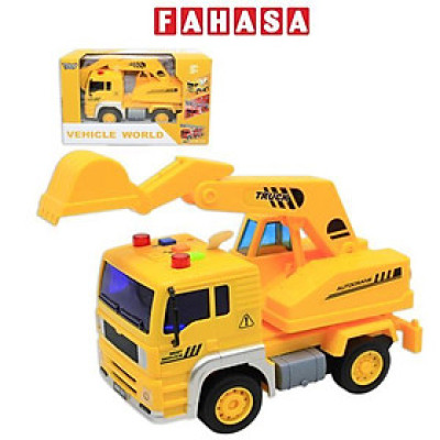 Đồ Chơi Mô Hình Xe Xúc Công Trình Chạy Trớn Có Đèn Và Âm Thanh - Vecto VT511C