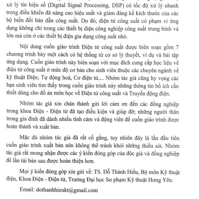 Giáo Trình Điện Tử Công Suất
