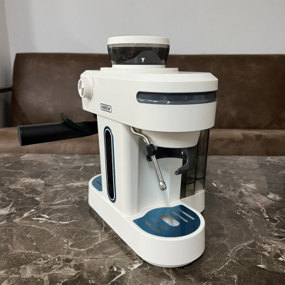 Máy pha cà phê bán tự động kiêm xay cà phê 15 chế độ Espresso, Cappuccino, Latte thương hiệu Mỹ cao cấp HiBREW H14 - Hàng Nhập Khẩu