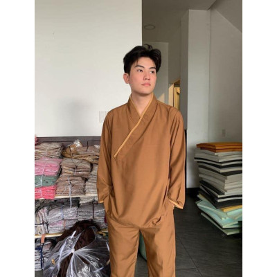 ĐỒ LAM ĐI CHÙA PHÁP PHỤC PHẬT GIÁO nam tay dài