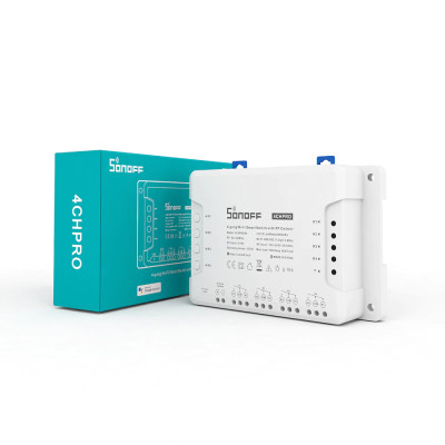 Công tắc thông minh SONOFF 4CH PRO R3 điều khiển từ xa qua WiFi và RF 4 kênh
