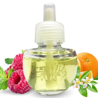 Chai tinh dầu cắm điện Air Wick Refill AWK3158 Fresh Raspberry & Blooming Citrus 19ml (Hương hoa cam, quả mâm xôi), sử dụng điện 220V