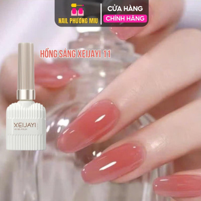 Tổng Hợp Sơn Thạch Lẻ Màu Siêu Xinh XEIJAYI Cao Cấp 15ml Màu Hồng đào Nude, Hồng đậm Sáng, Hồng Light Làm Nail Sơn thường Gel Phong Cách Đẹp Nhẹ Nhàng