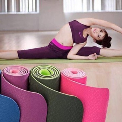Thảm tập yoga .thảm tập gym  ,dày 5mm chống trượt cao cấp lót thể dục tại nhà hay mang theo để tập