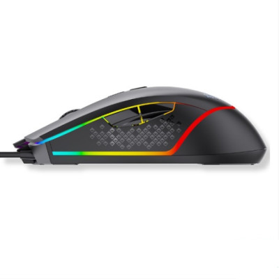 Chuột gaming có dây AULA F805 màu đen - Hàng chính hãng