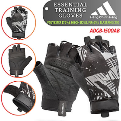 Găng Tay Thể Thao ADIDAS ADGB-1500AB Essential Training Gloves - Phụ Kiện Thể Thao Chính Hãng