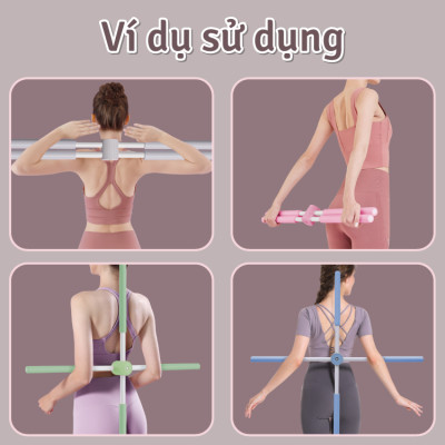 BG Gậy Tập Lưng, Vai, Chống Gù, Uốn Thẳng Lưng, 6015 Gậy Tập Yoga Gậy Chống Gù Lưng Tập Yoga Bằng Thép Không Gỉ, Gậy Tập Yoga Chống Gù Lưng, Mở Vai, Gậy Tập Thể Dục Điều Chỉnh Vai Lưng, Định Hình Lưng Vai ( hàng nhập khẩu)