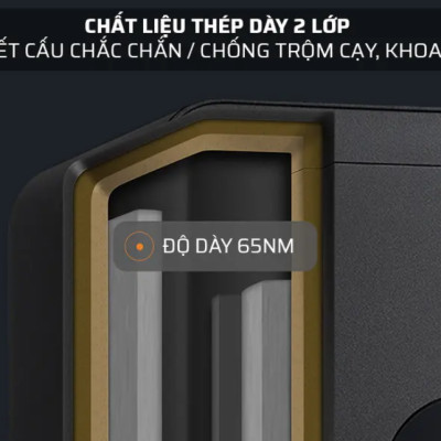 Két Sắt Thông Minh Xiaomi Mijia MX-303 Sử Dụng Vân Tay Gồm 6 Chế Độ Mở Khóa Áp Dụng Công Nghệ Cao Báo Động, Kết Nối App - Hàng Nhập Khẩu