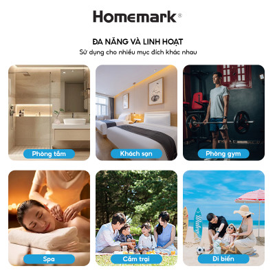 khăn tắm, khăn tay, khăn mặt sang trọng 100% cotton hữu cơ Homemark 500GSM mềm mại và khả năng thấm hút cao, nhanh khô