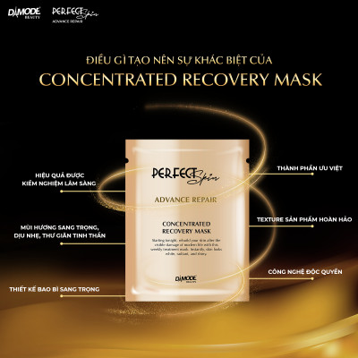 Mặt nạ tinh chất cô đặc tái sinh tế bào phục hồi da CONCENTRATED RECOVERY MASK DAMODE 8 cái dùng thử