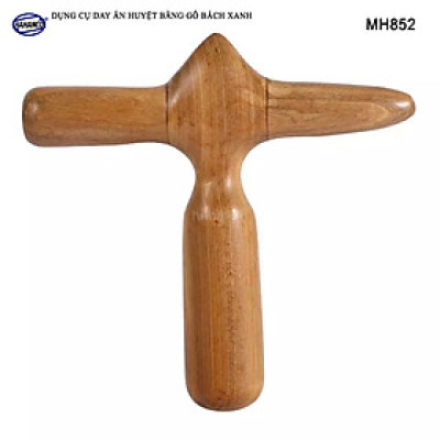 Dụng Cụ day ấn Huyệt Mát xa Chữ Thập Gỗ Bách Xanh - Xua tan nỗi đau xương khớp (MH852)
