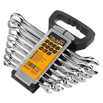 Bộ 8 Khóa Vòng Miệng Tolsen 15375 (Hệ Inch) - Bạc