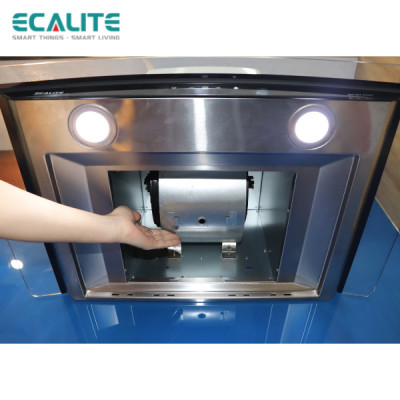Máy Hút Mùi Áp Tường Ecalite EH-GT700T (Ngang 70cm) - Công Suất Hút Mạnh 750 m3/h - Điều Khiển Cảm Ứng - Hàng Chính hãng